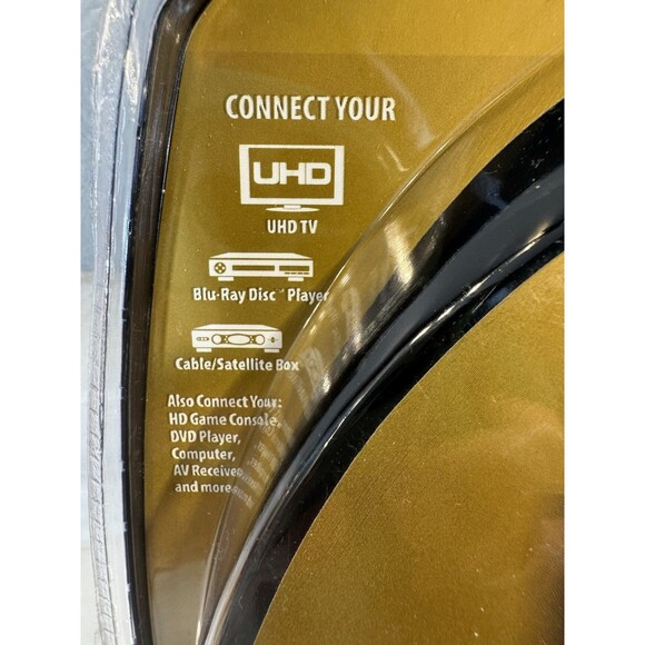 HDMI Monster Cable, 4K HDR Ultra HD Gold, 6 Ft. New/Sealed - Picture 8 of 13